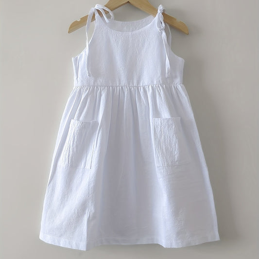 Summer Cami Dress with Side Pocket for Girls