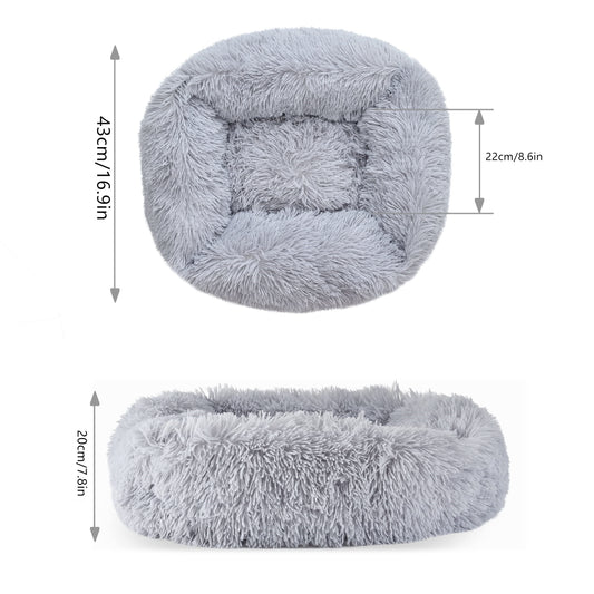 Soft Plush Washable Pet Bed for Kittens