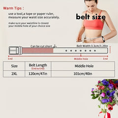 Men's Leather Needle Buckle Business Leisure Belt