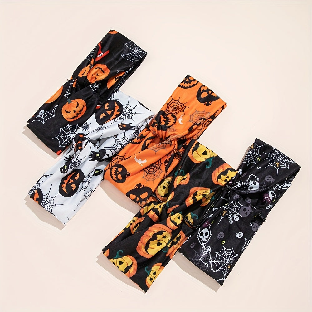 Pumpkin Ghost Pattern Headband Halloween Hairband