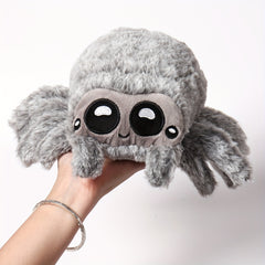 2pcs Plush Spider Toy Soft Polyester Prank Prop Halloween Decor