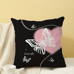 Butterfly Chain Soft Printed Pillow for Home Decoration