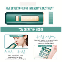 Hair Removal Device for Women Permanent Hair Remover Machine & Ice Compress