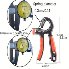 Adjustable Resistance Hand Exerciser 5-60kg Strength Trainer