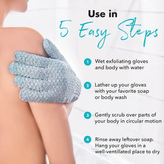 Exfoliating Bath Gloves For Shower Deep Exfoliating Towel Body Scrub