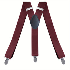 Men's Y Suspenders 3 Clip Elastic