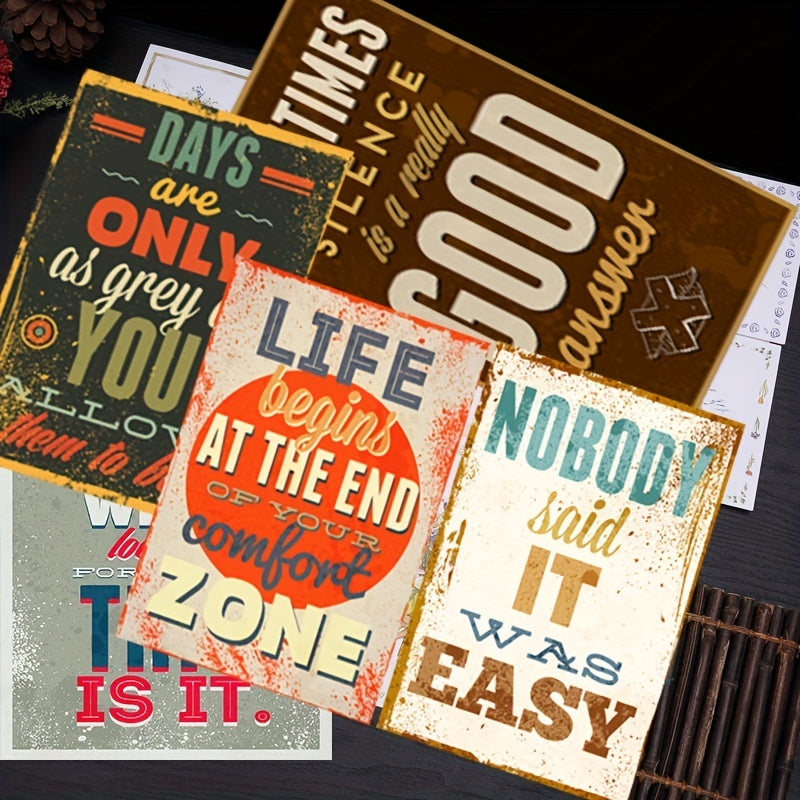 25pcs Vintage Motivational Cards for Students to Inspire & Encourage Daily