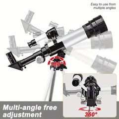 Kids Metal Appearance Telescope with Accessories