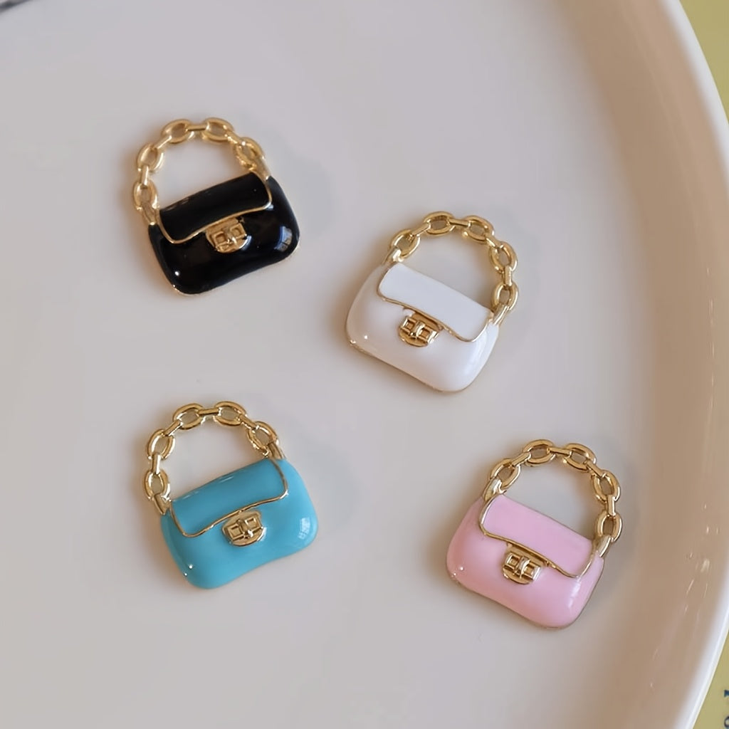 1 12 Scale Metal Purse Dollhouse Handbags Pink/Sky Golden Hardware