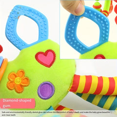Cute Giraffe Baby Toy for 0-1 Year Olds Plush Comfort Safety Bell Rattle