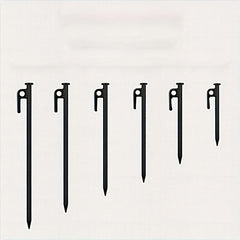 1pc Outdoor Extended Ground Nails Windproof Steel Fixed Nails