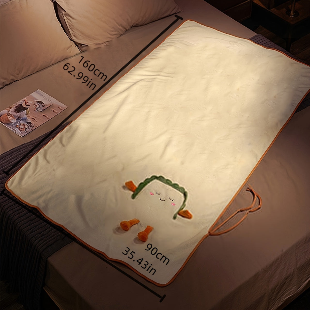 Portable Foldable Throw Pillow Blanket for Home, Office, Outdoor Use