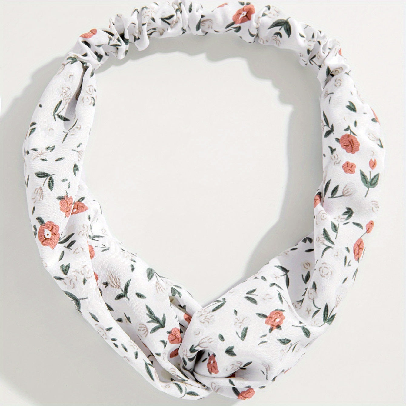 Floral Printed Cross Headband Stretchy Headdress Hair Accessories