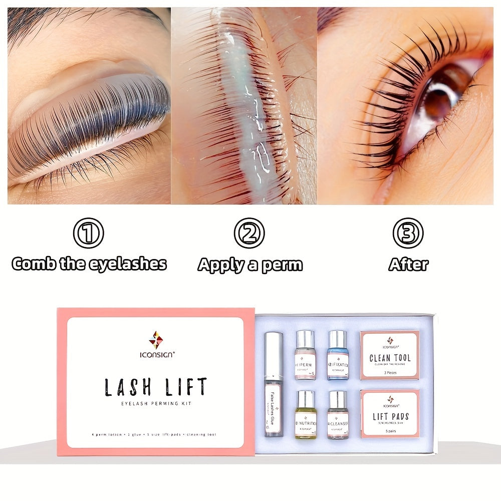 Lash Lifting Kit with Keratin Curling Lashes and Primer