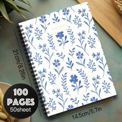 Flower Spiral Notebook 1pc Journal School & Office Supplies Gift