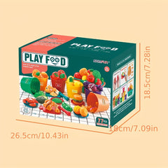 Kids Simulation Chopping Basket Bucket Cooking Toy