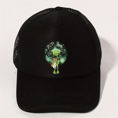 Alien Cat Trucker Hat Mesh Adjustable Baseball Cap Lightweight Sunshade Dad Hat