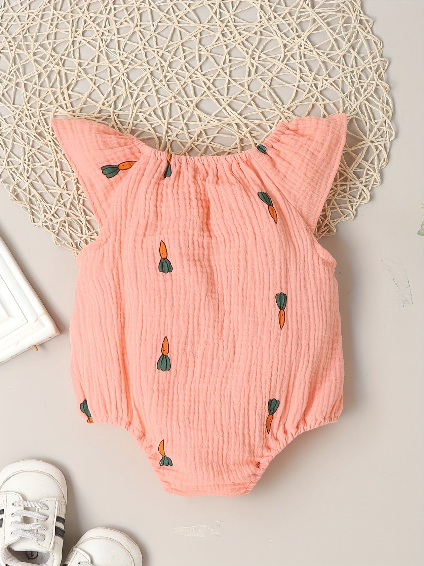 Cute Baby Girl Onesies Assorted Fly Sleeve Designs
