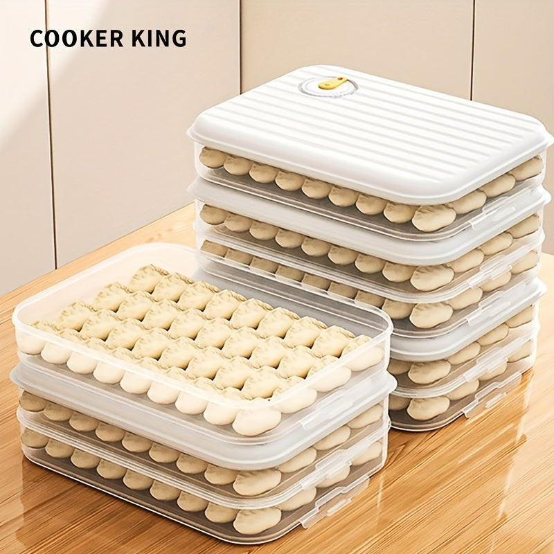 Refrigerator Storage Box for Fresh Dumplings, Wontons, Wraps