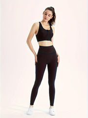 High Waist Tummy Control Leggings Quick Dry Yoga Pants Hip Lifting