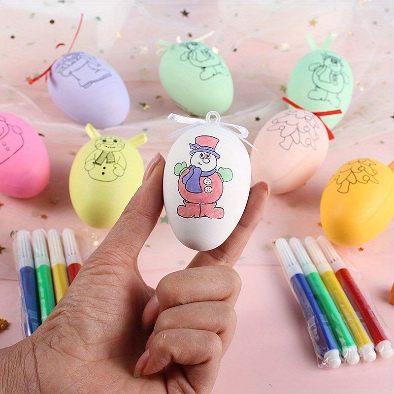 DIY Painted Eggs Christmas Street Stall Toys