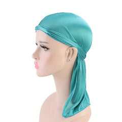 Long Tail Turban Hat Breathable Windproof Cap Pirate Headwear