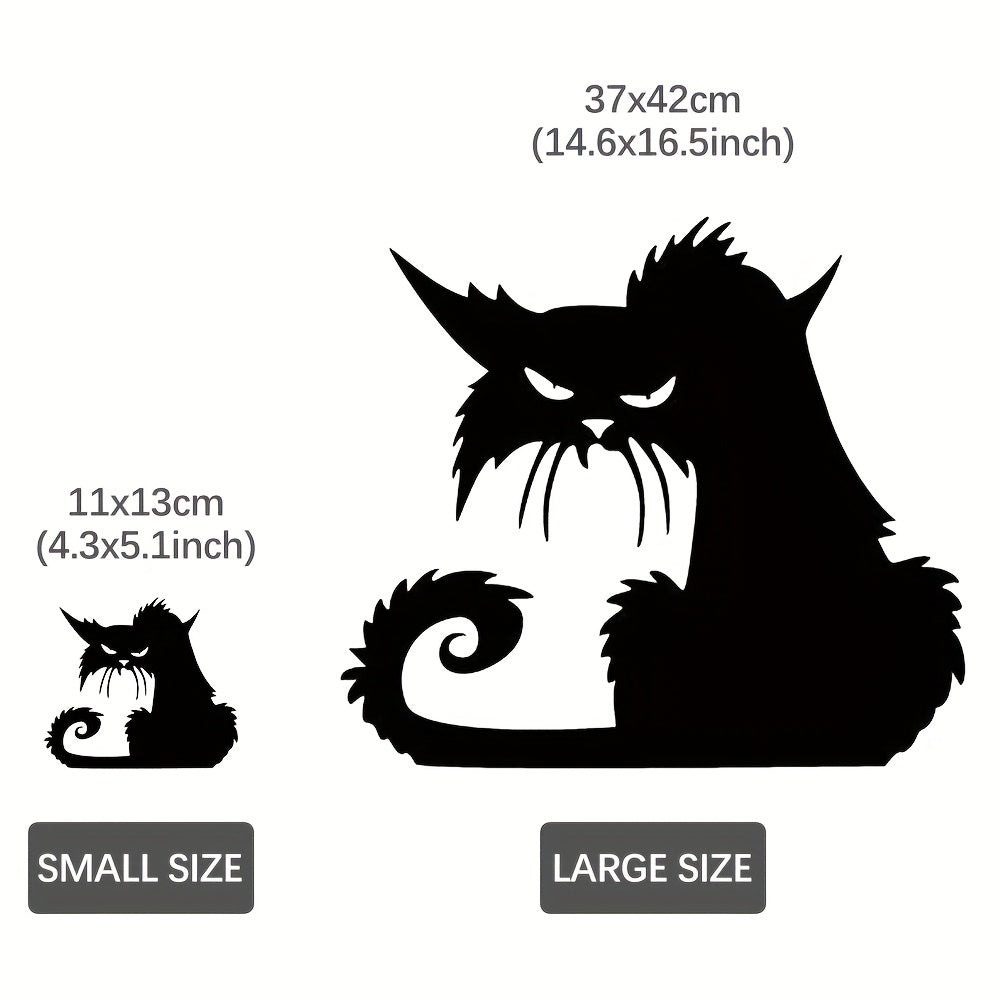 Halloween Cat Window Wall Sticker for Home Decoration