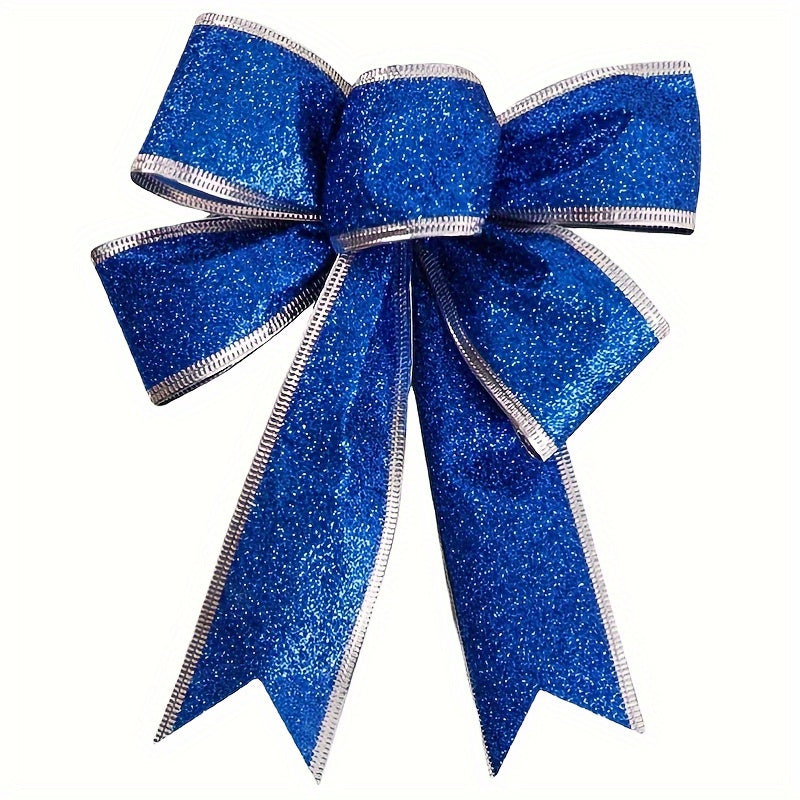 Christmas Ribbon Bows Tree Hanging Pendant Decoration Xmas Wreaths