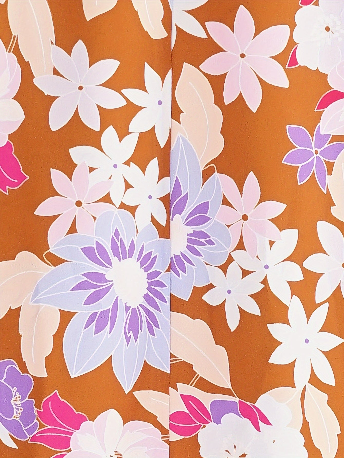 Floral Print Lantern Sleeve V Neck Midi Dress
