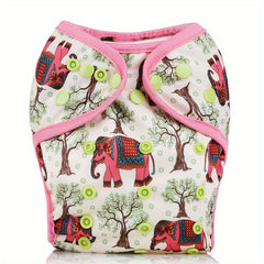 Waterproof Reusable Cloth Diaper Cover for 3-15kg Babies