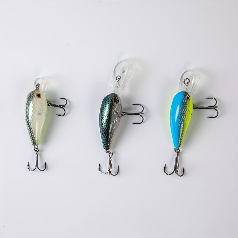 5pcs Bionic Fishing Lure Hard Bait With Treble Hook