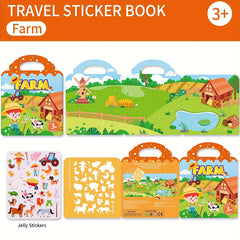 Kids' DIY Sticker Book Set - Bubble & Jelly Stickers