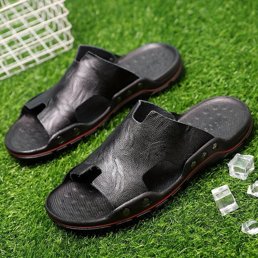 Men's Wear Resistant Quick Dry Slides - Indoor & Outdoor Summer