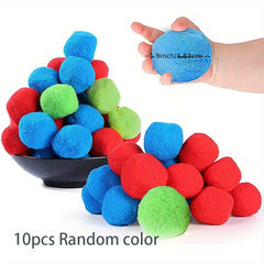 10pcs Reusable Cotton Water Balls for Summer Camping Water Combat Toys