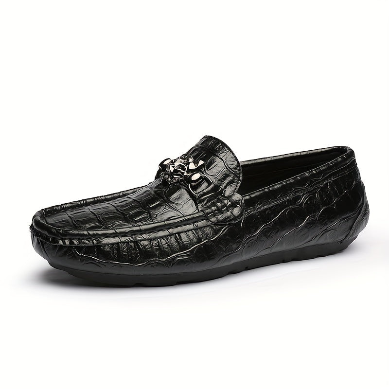 Metal Buckle Flat Loafers Women's Slip On Walking Shoes