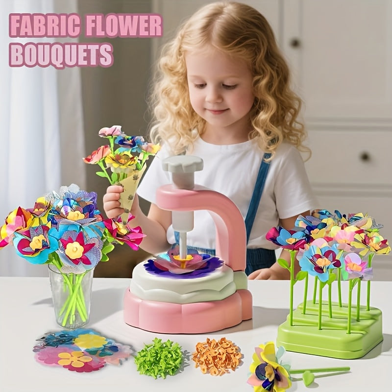 Fabric Flower Bouquet Toy Kit Flower Craft Kit with Flower Maker
