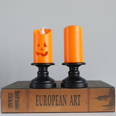 Halloween Pumpkin Lantern LED Candle Lamp