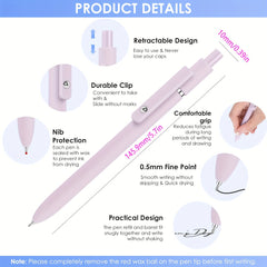Gel Pen Fine Tip 0.5mm Smooth Writing Japanese Pen Office Supplies