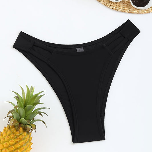High Stretch Bikini Bottom Hollow Out Sexy Style