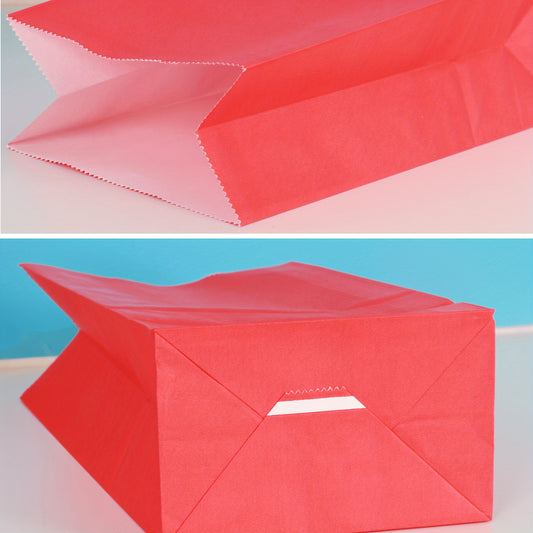 12pcs Solid Colored Paper Bags Party Favor Bags For Birthdays Baby Showers