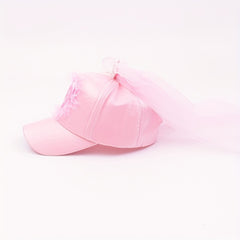 Girls Mesh Baseball Cap Princess Crown Hat