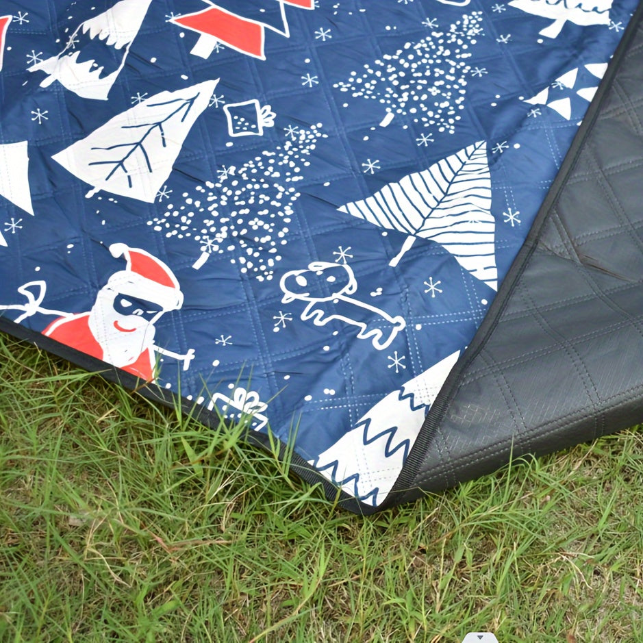 Large Picnic Blanket Christmas Style Waterproof Foldable Mat