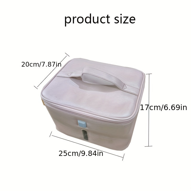 LED UV Sanitizer Bag Eyeliner & Eyelash Curler Kit Storage