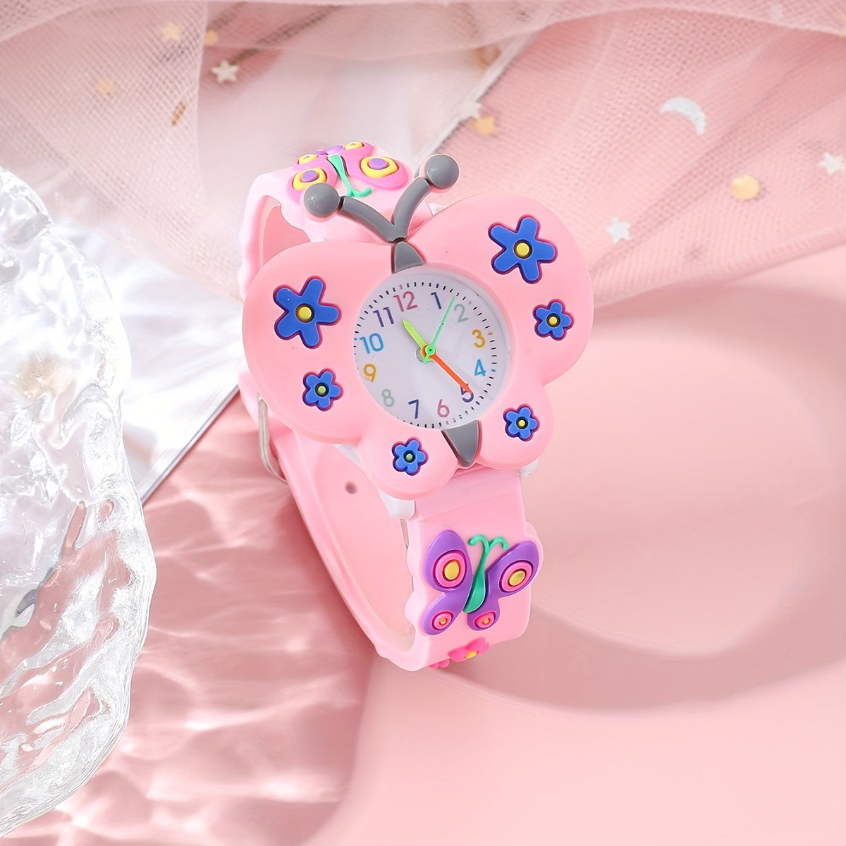 Pink Butterfly Casual Small Fresh Watch