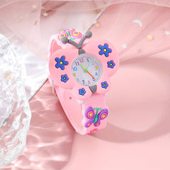 Pink Butterfly Casual Small Fresh Watch