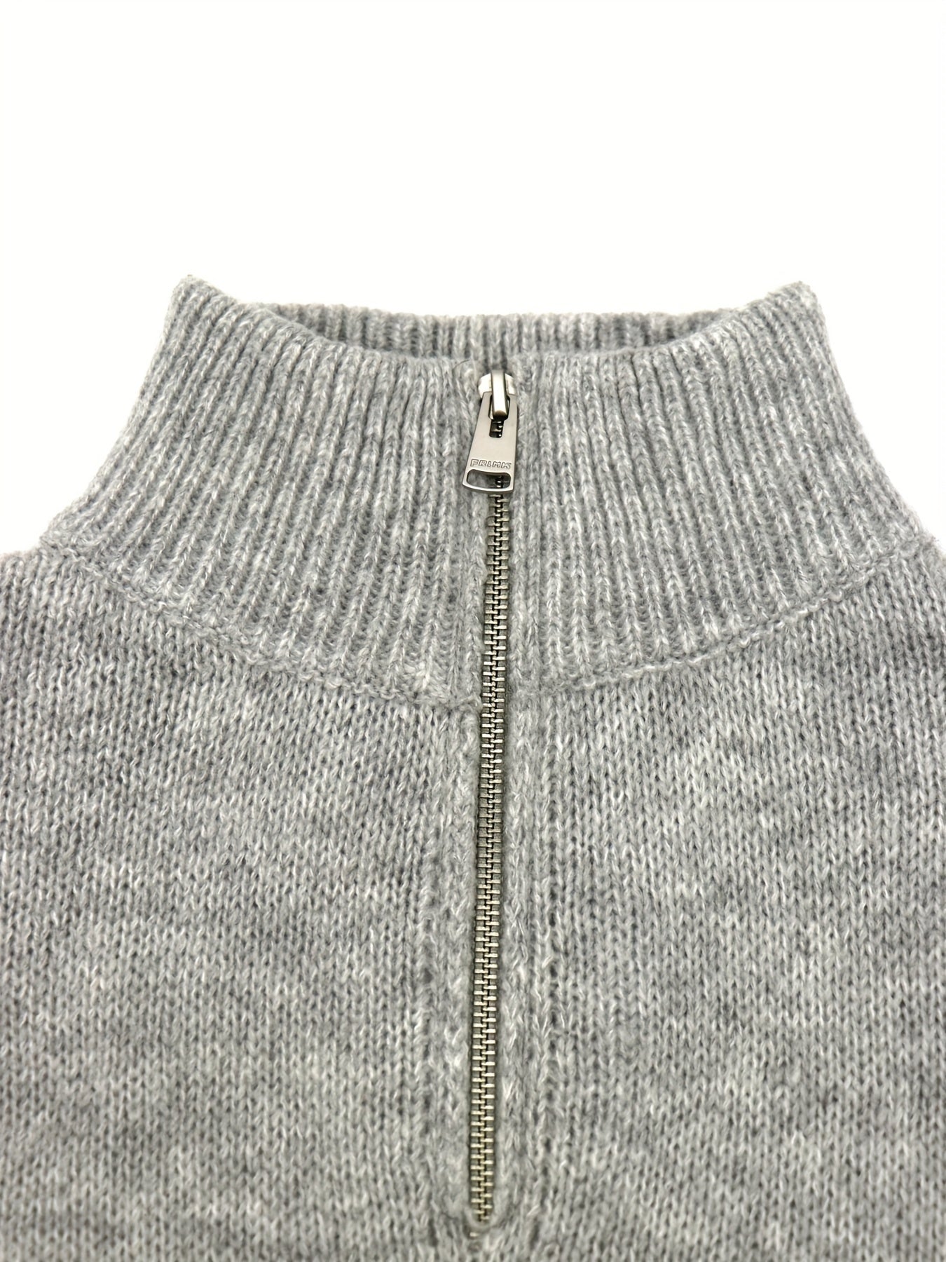 Striped Polo Shirt V Neck Pullover Sweater Men