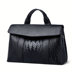 Textured Handbag Flap Satchel Bag Women's Versatile Purse