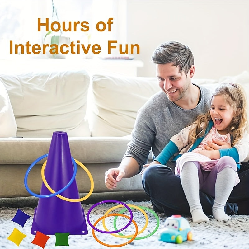 3 in 1 Game Set: 6 Barrels, 10 Circles, 5 Bean Bags