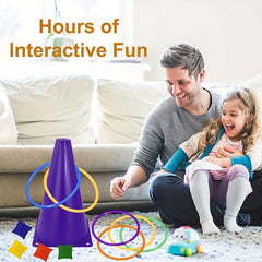 3 in 1 Game Set: 6 Barrels, 10 Circles, 5 Bean Bags