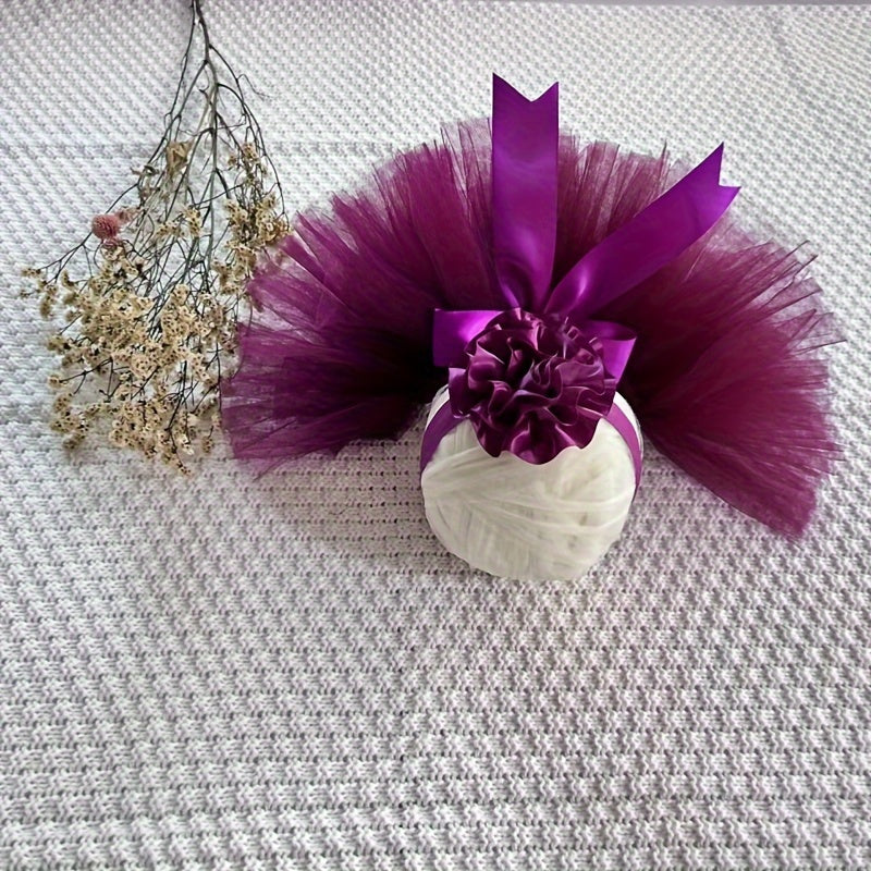 Purple Baby Ballet Tutu Skirt and Headband Set for 0-3 Years